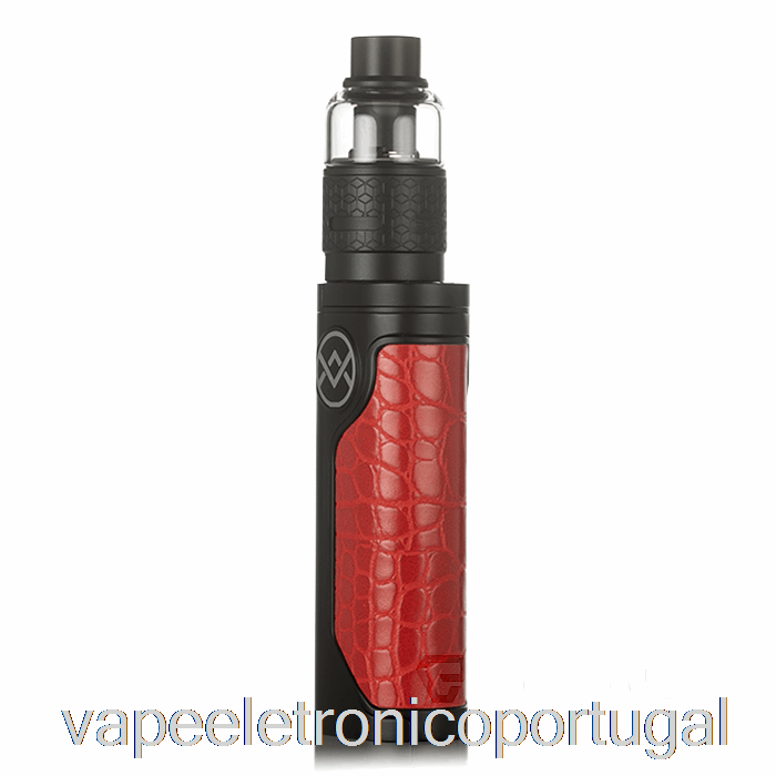 Vape Eletrônico Oxva Vativ 100w Super Mod Kit Vermelho Croc E Preto